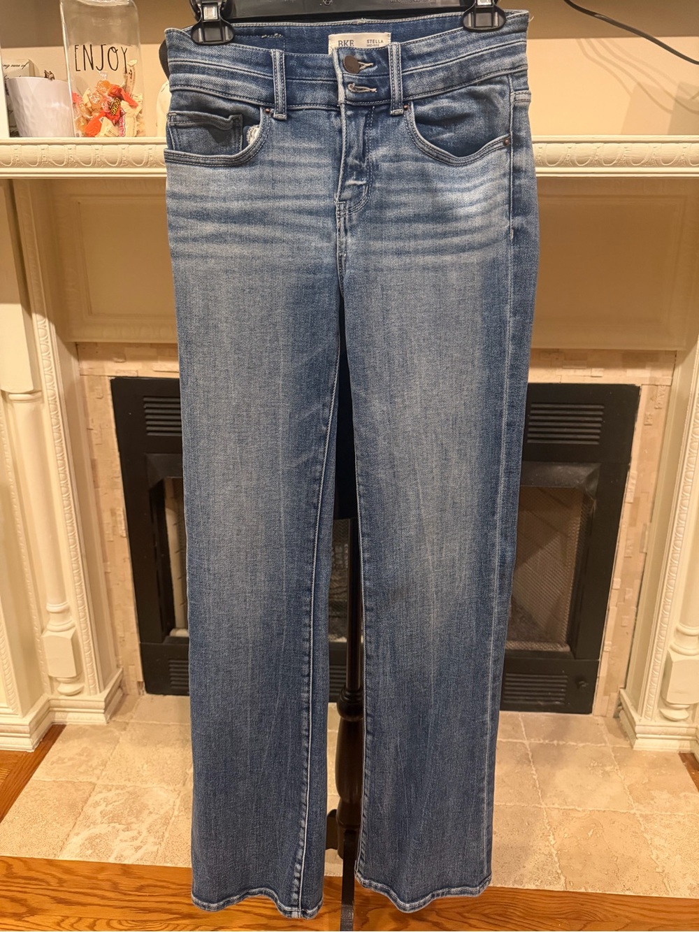 BKE size 26 Womens Blue Denim Jeans - Classic Straight Leg
